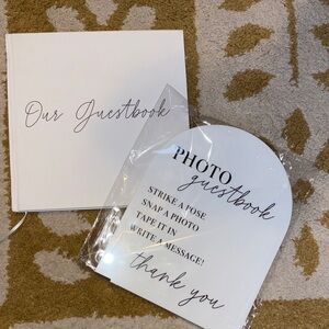 Elegant White Photo Guestbook